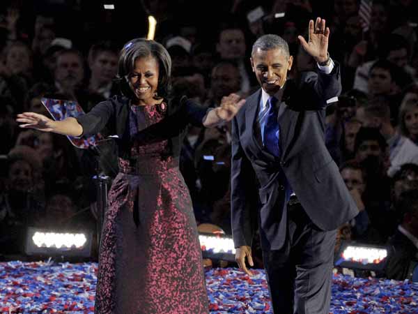 Gentleman Obama with his first lady Michelle