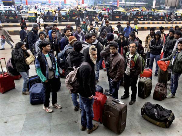 Passengers stranded at Delhi station