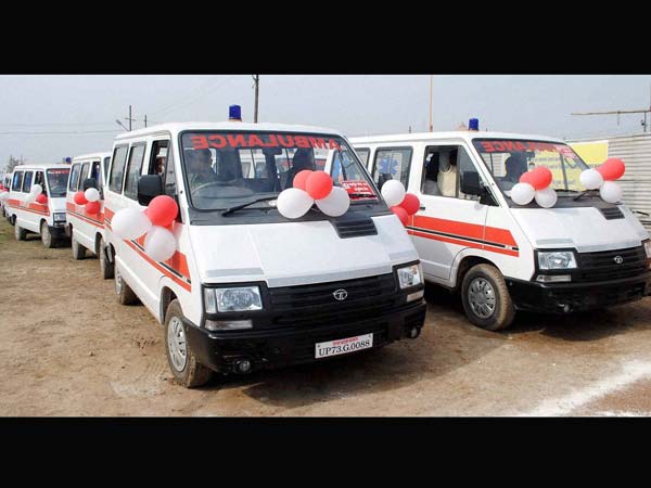 Ambulances flagged off by UP Govt for Kumbha Mela