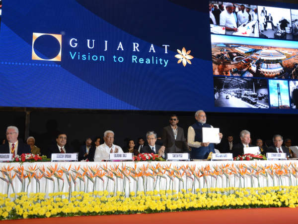 Narendra Modi, delegates at Vibrant Gujarat Global Investors Summit
