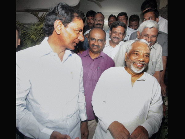 TRS chief with K Keshava Rao