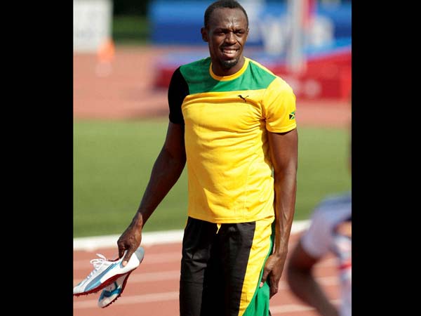 Usain Bolt after the sprint