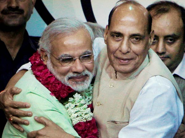 Modi with Rajnath Singh