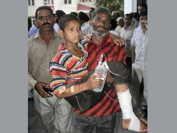 Injured in firing