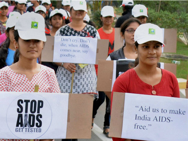 College students taking part in an awareness rally