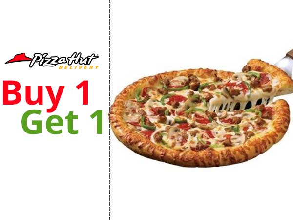 PizzaHut offers Buy 1, Get 1