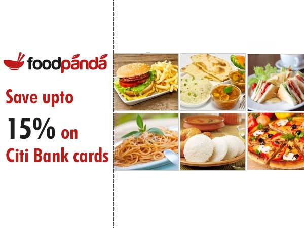 FoodPanda offers Save upto 15% on Citi Bank cards