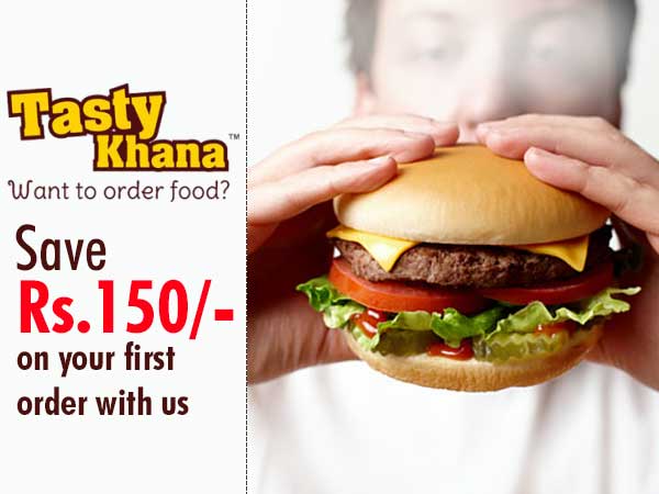 TastyKhana offers Save Rs.150/- on your first order with us