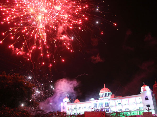 People celebrate as the 29th Indian state
