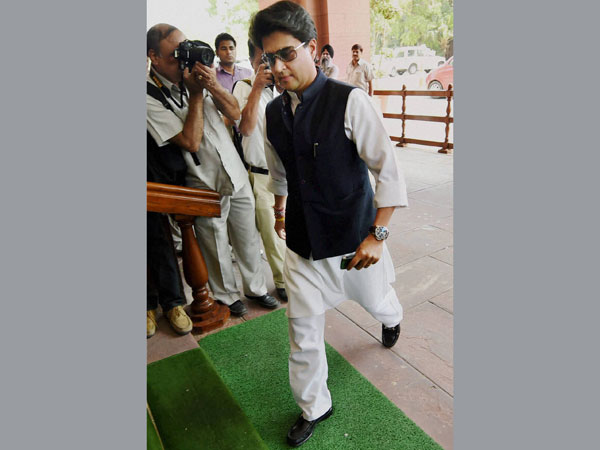 Congress MP Jyotiraditya Scindia at Parliament House