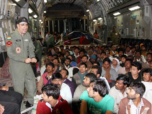 Flood-affected people, rescued from various parts