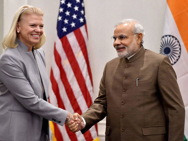 PM Modi meets leaders in USA