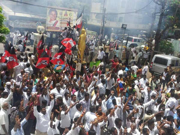 Jayalalitha's supporters celebrate