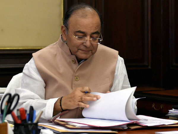 Union Finance Minister Arun Jaitley at his office