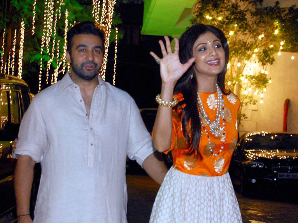 Bollywood actress Shilpa Shetty and her husband Raj Kundra