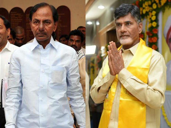 Image result for KCR with Chandrababu naidu