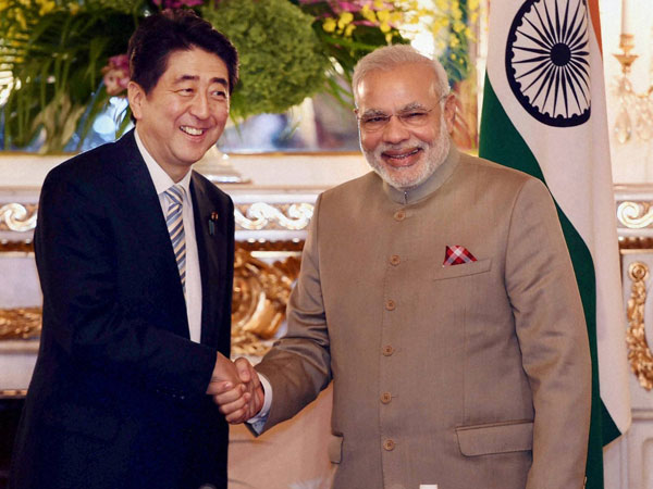 Modi congratulates Japanese PM Shinzo Abe on poll win Modi congratulates Japanese PM Shinzo Abe on poll win