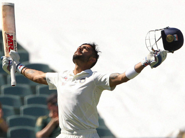 Kohli celebrates his ton in 1st Test Kohli celebrates his ton in 1st Test