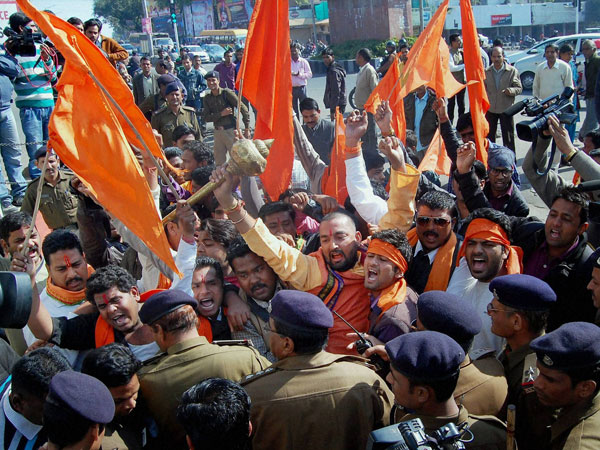 Protest against 'PK' turns ugly Protest against 'PK' turns ugly