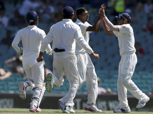 Ashwin (second right) celebrates with teammates after dismissing Watson Ashwin (second right) celebrates with teammates after dismissing Watson