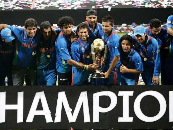 File photo of the Indian team celebrating after winning 2011 World Cup File photo of the Indian team celebrating after winning 2011 World Cup