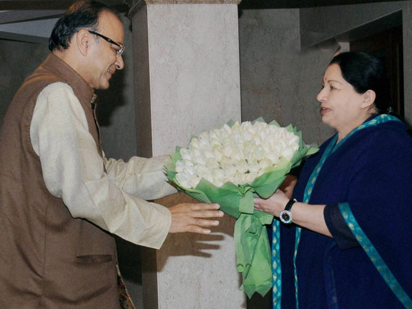 BJP downplays Jaitley-Jaya meeting BJP downplays Jaitley-Jaya meeting
