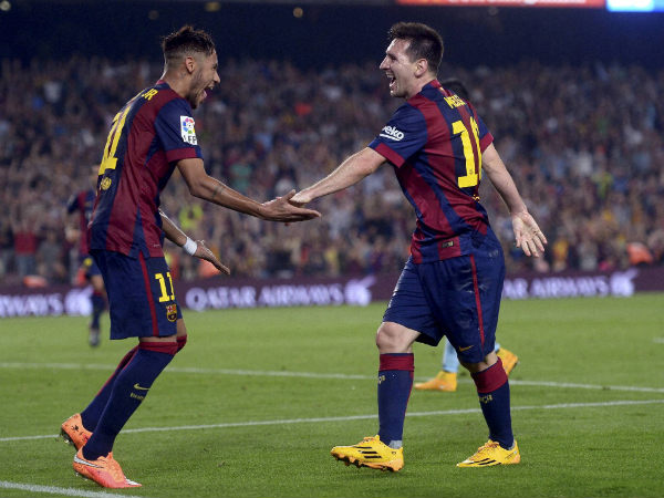 File photo of Neymar (left) and Messi (right) of Barcelona File photo of Neymar (left) and Messi (right) of Barcelona