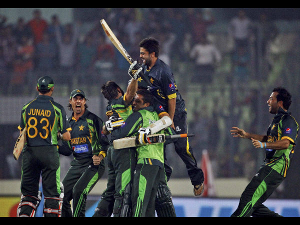 File picture of Pakistani players celebrating a win File picture of Pakistani players celebrating a win