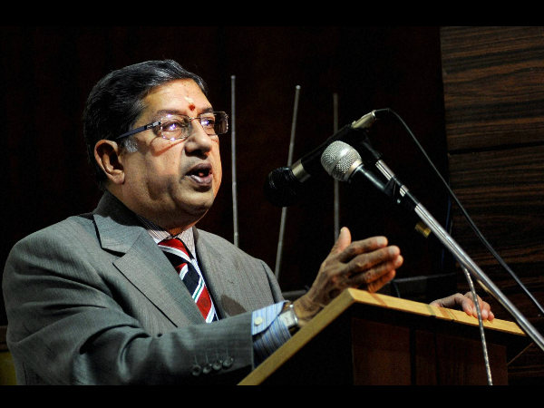 File picture of N Srinivasan File picture of N Srinivasan