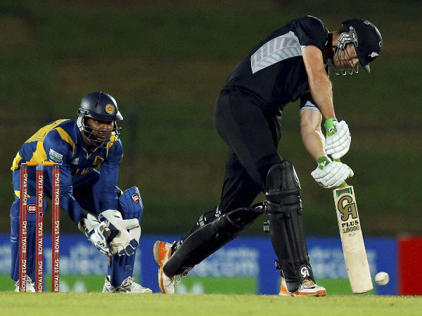 File photo: Sangakkara (left) keeping wickets as New Zealand's James Franklin bats File photo: Sangakkara (left) keeping wickets as New Zealand's James Franklin bats