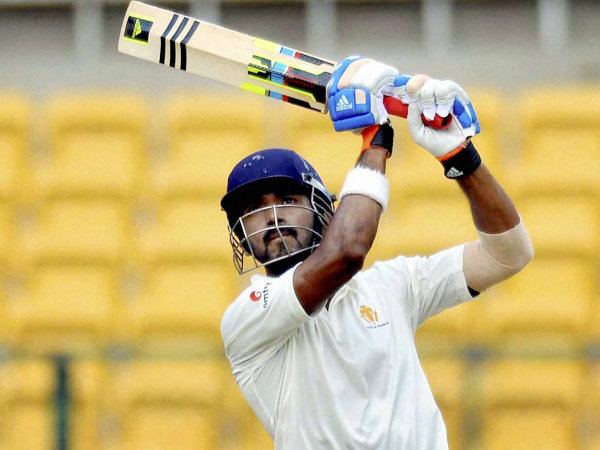 Rahul plays a shot en route to his record 337 Rahul plays a shot en route to his record 337
