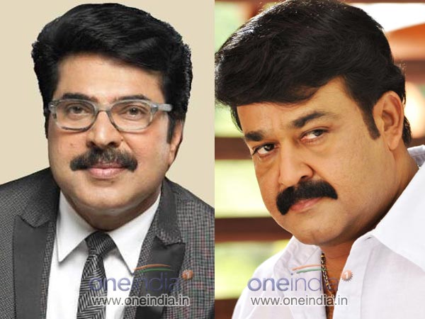 Mohanlal and Mammootty Mohanlal and Mammootty