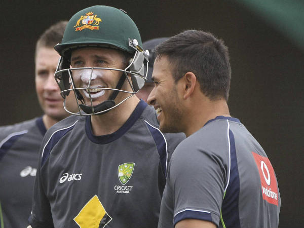 File photo of Michael Hussey (left) File photo of Michael Hussey (left)
