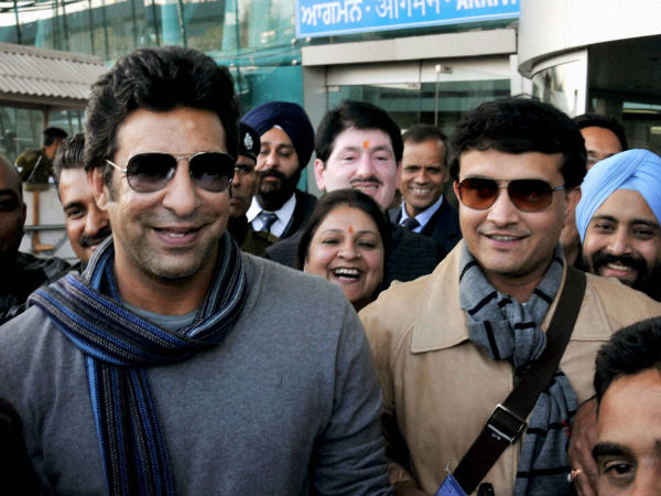 Wasim Akram and Sourav Ganguly Wasim Akram and Sourav Ganguly