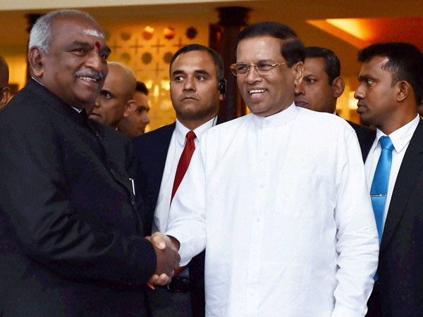 Sirisena to meet PM Modi today Sirisena to meet PM Modi today