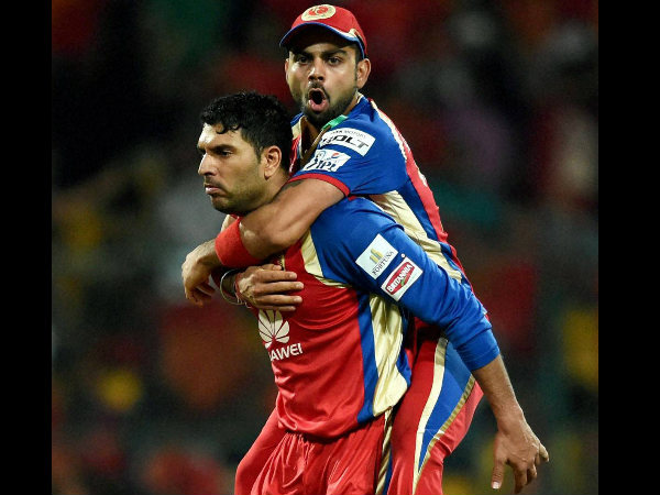 File photo of Yuvraj Singh and Virat Kohli File photo of Yuvraj Singh and Virat Kohli