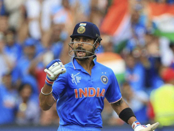 File photo: Kohli celebrates on against Pakistan last Sunday File photo: Kohli celebrates on against Pakistan last Sunday