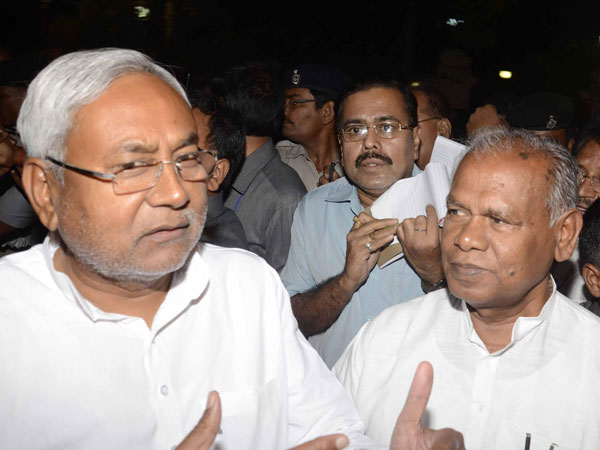 Nitish and Manjhi Nitish and Manjhi