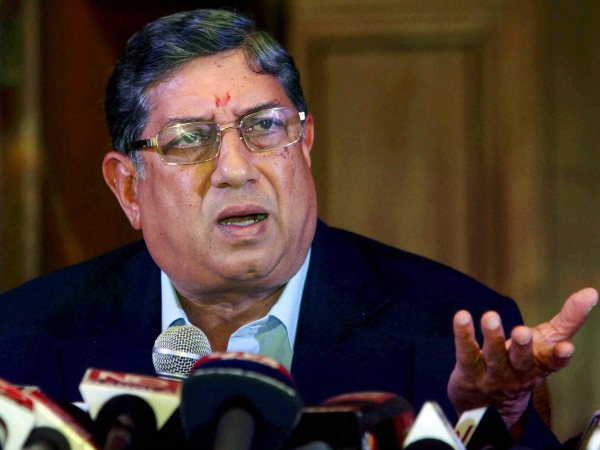 File picture of N Srinivasan File picture of N Srinivasan