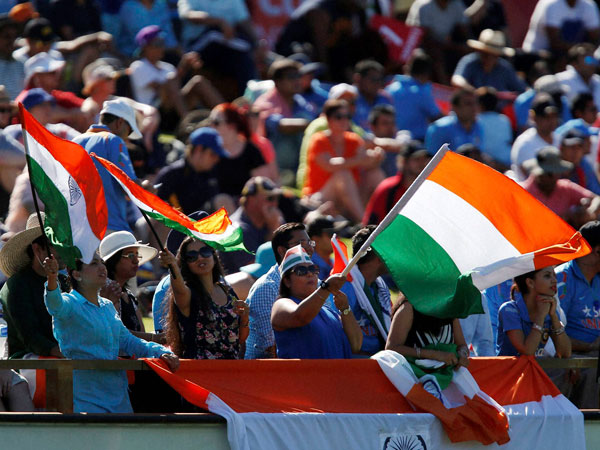Indian fans at the ground Indian fans at the ground