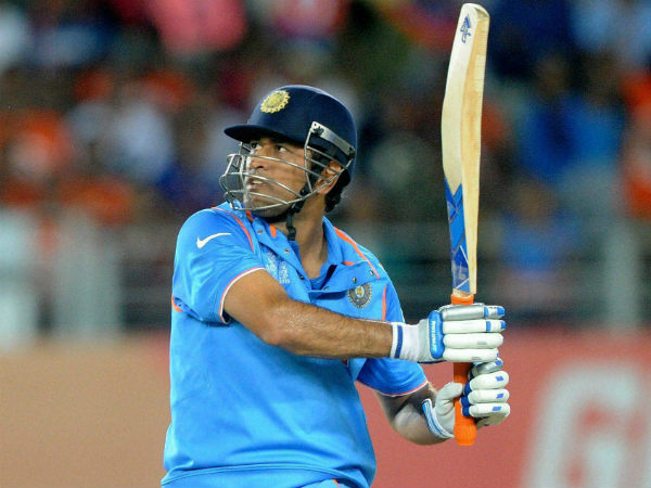 The winning 6 - MS Dhoni watches his shot which went over the boundary to seal the game The winning 6 - MS Dhoni watches his shot which went over the boundary to seal the game