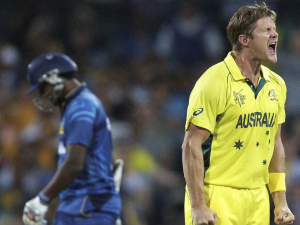 Watson celebrates a wicket during ICC World Cup 2015 Watson celebrates a wicket during ICC World Cup 2015