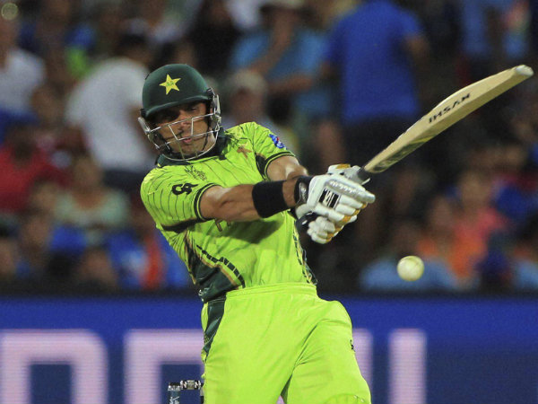 Misbah-ul-Haq plays a shot during ICC World Cup 2015 Misbah-ul-Haq plays a shot during ICC World Cup 2015