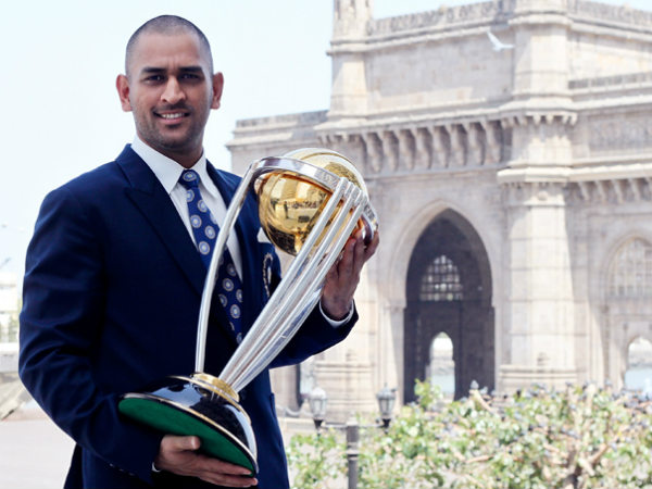 File picture of MS Dhoni with 2011 World Cup trophy File picture of MS Dhoni with 2011 World Cup trophy