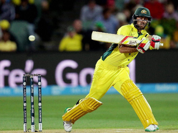 Glenn Maxwell swings at the ball while batting against Pakistan in World Cup 2015 Glenn Maxwell swings at the ball while batting against Pakistan in World Cup 2015