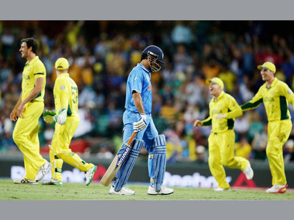 Dhoni is run out for 65 Dhoni is run out for 65