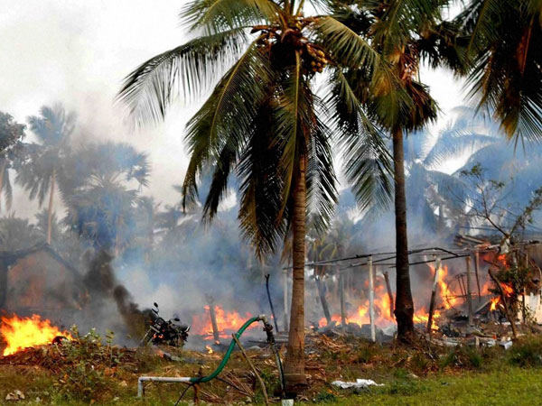 Vizag: 6 dead in firecracker godown Vizag: 6 dead in firecracker godown