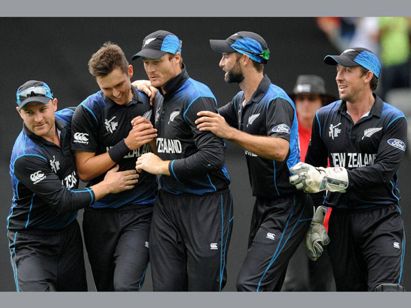 New Zealand players celebrate during World Cup 2015 New Zealand players celebrate during World Cup 2015