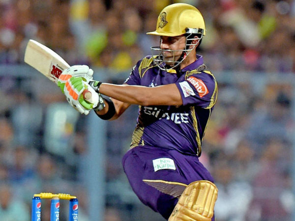 Gambhir plays a shot on way to his 57 Gambhir plays a shot on way to his 57