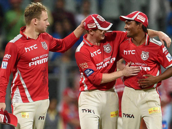 ings XI Punjab players celebrate thier victroy against Mumbai Indians during a IPL T20 match played in Mumbai ings XI Punjab players celebrate thier victroy against Mumbai Indians during a IPL T20 match played in Mumbai